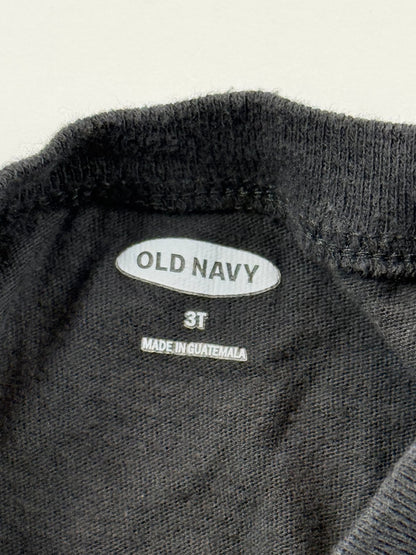 Old Navy Emergency Vehicles Black T-Shirt 3T
