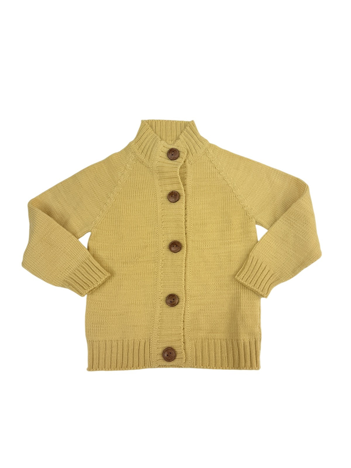 Nooks Design Yellow Merino Cardigan 2-4Y