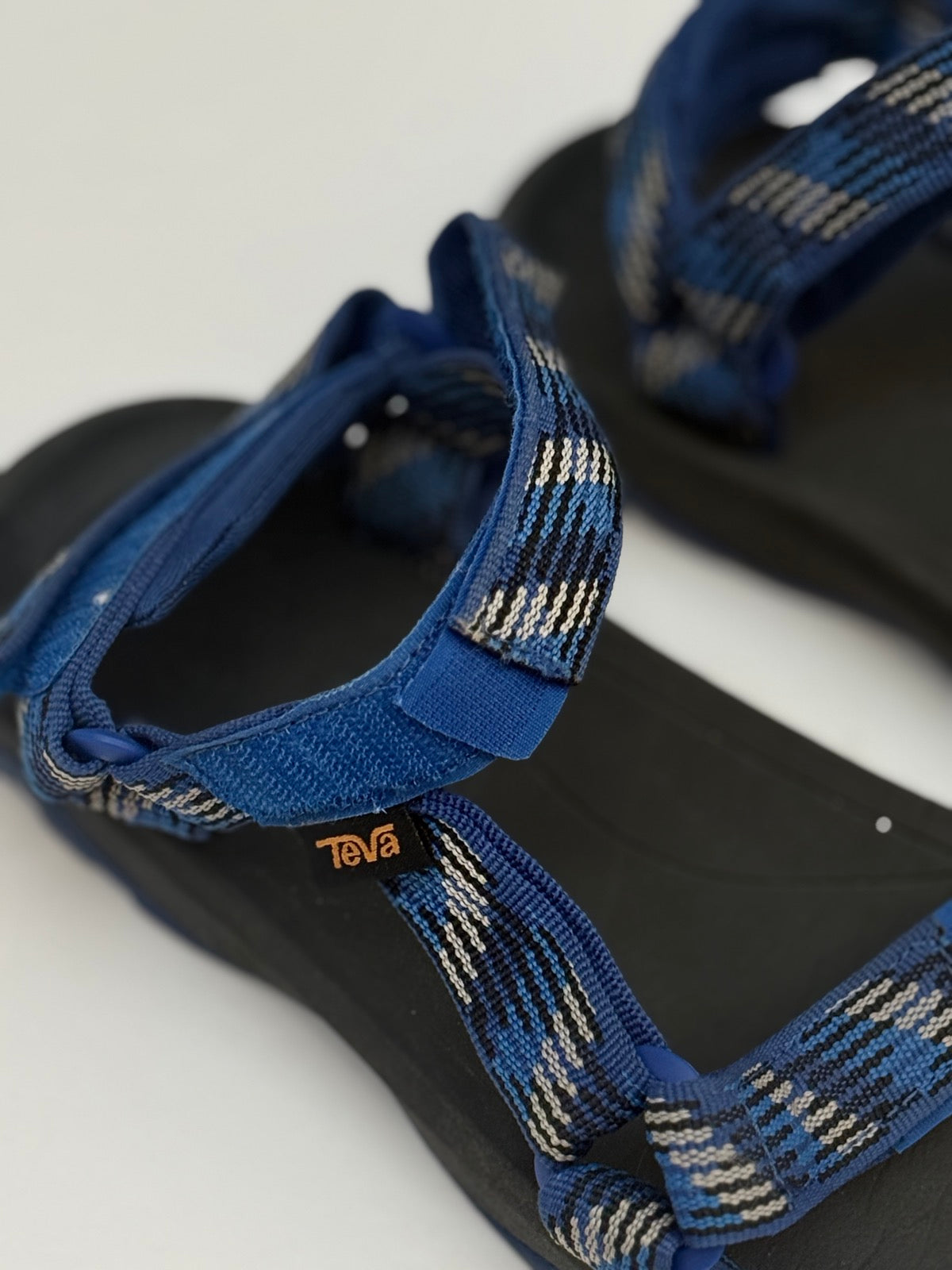 Teva Hurricane Sandals Blue Plaid Kids Size US4