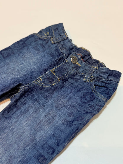 Jean H&M imprimé graphique bleu 6-9 mois