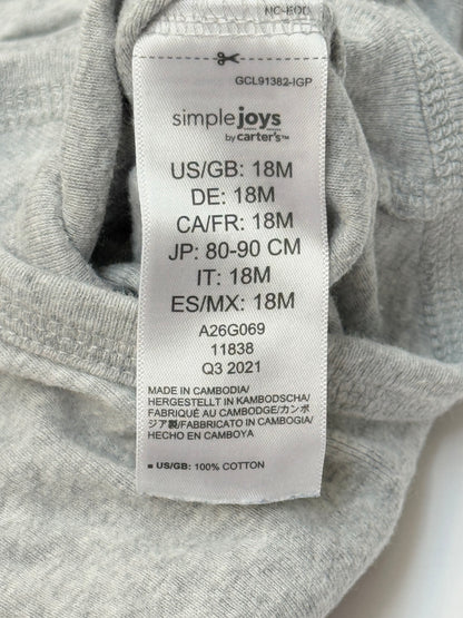 Simple Joys by Carter's Gray Bodysuit 18M