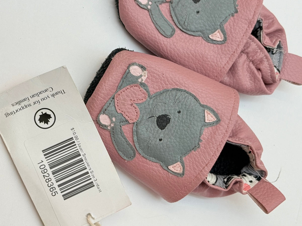 Kitten Heart Soft Sole Baby Shoes Size 3