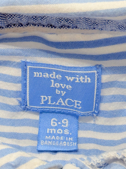 Children's Place Striped Long Sleeve Romper 6-9M