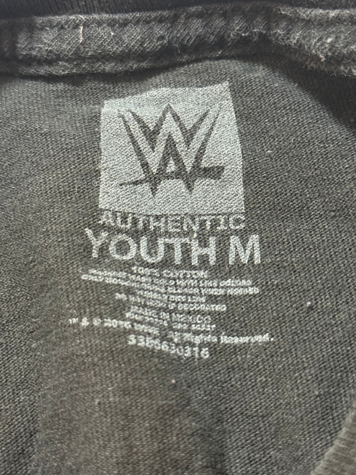 WWE Authentic Wear Ambrose Lunatic Asylum T-Shirt Youth M 9-11Y