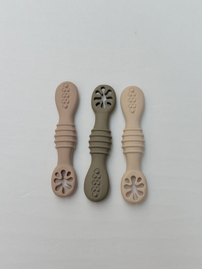 Silicone Baby Feeding Spoons Set of 3