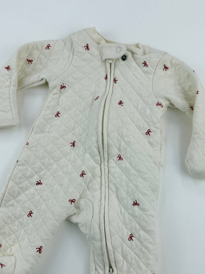 Little Planet by Carter's Quilted Bow Sleeper NB