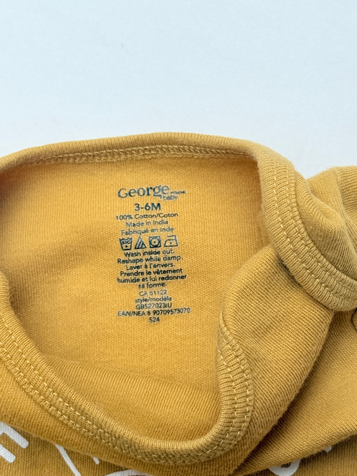 George Baby Here Comes The Sun Bodysuit 3-6M