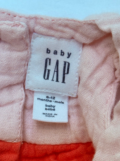 Baby Gap Color-Block Crinkle Romper 6-12M