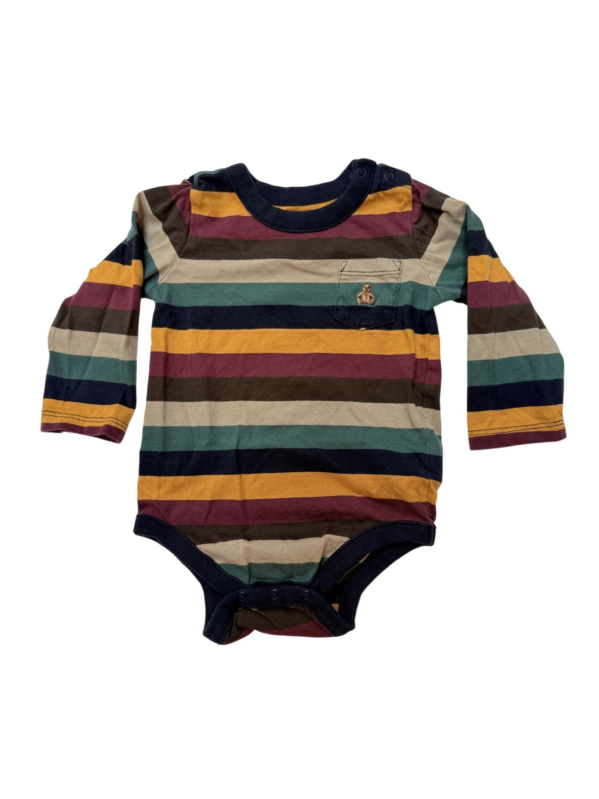 Baby Gap Striped Pocket Bodysuit 6-12M