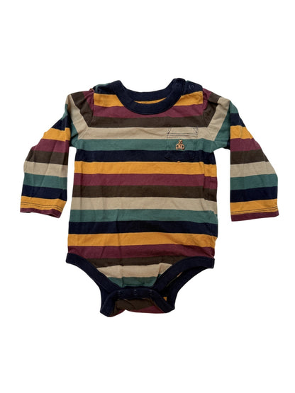 Baby Gap Striped Pocket Bodysuit 6-12M