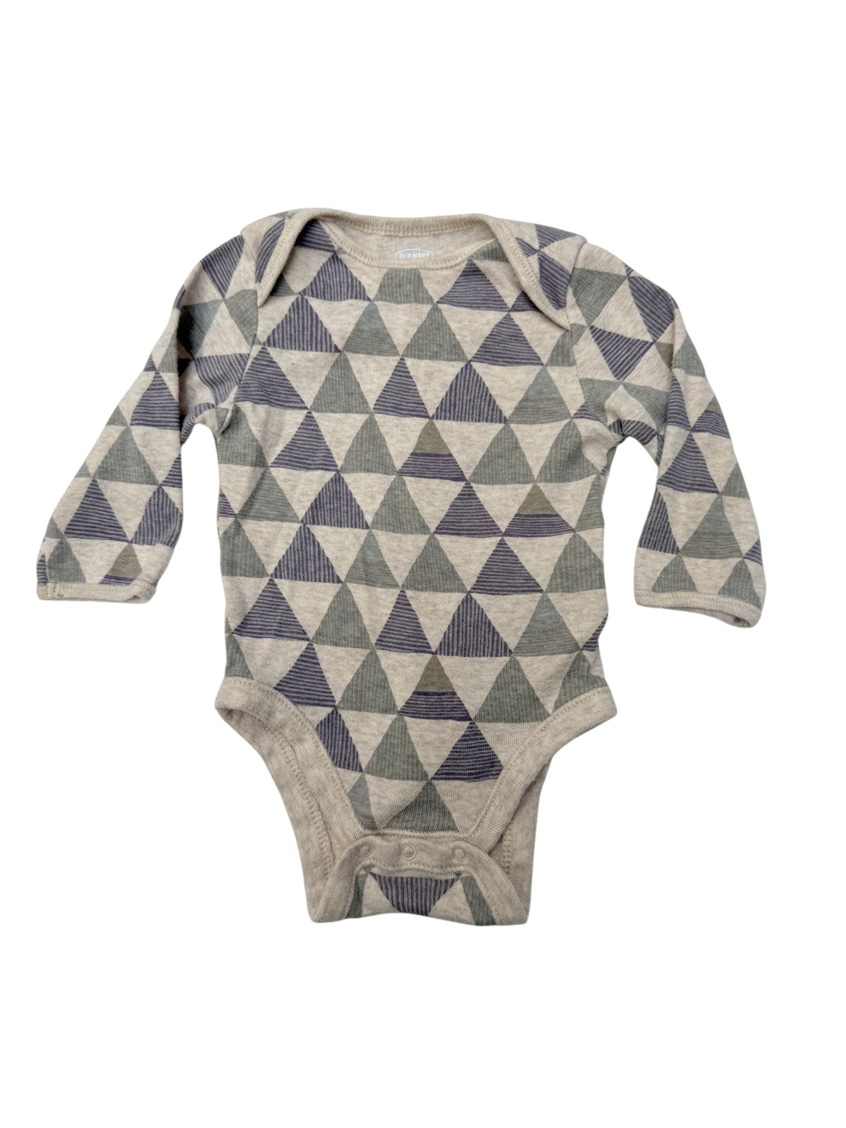 Old Navy Triangle Print Bodysuit 3-6M