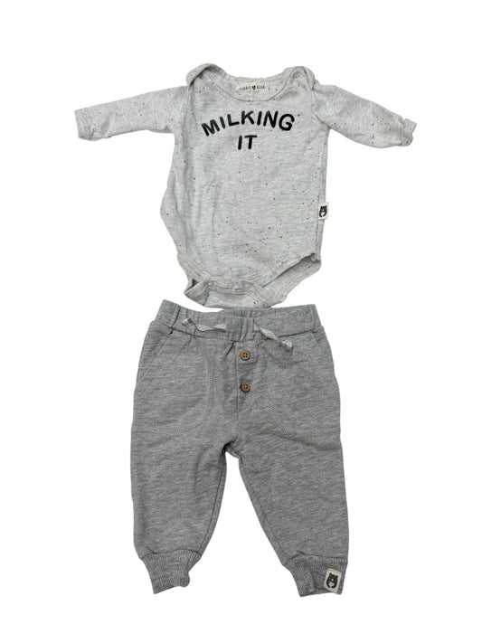 Rabbit + Bear Organic Milking It Set 0-3M