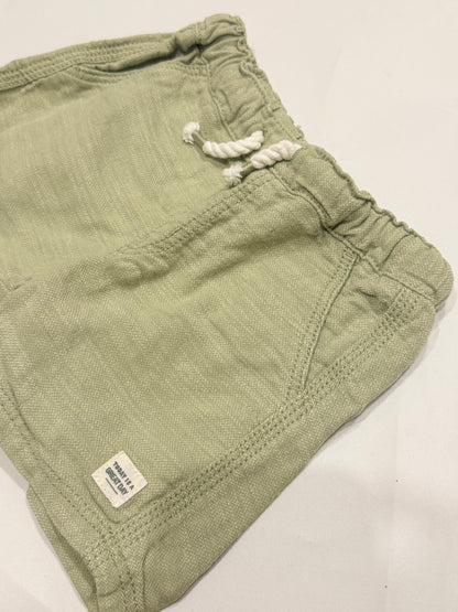 H&M Green Drawstring Shorts 9-12m