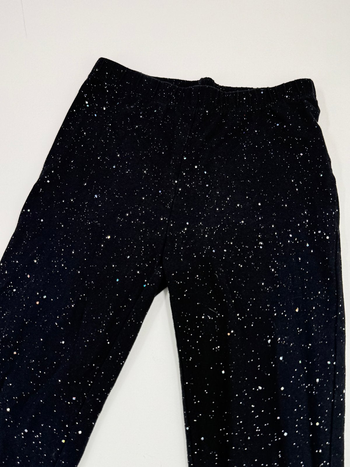 Gap Kids Black Glitter Leggings Size M (8-9) 8-9