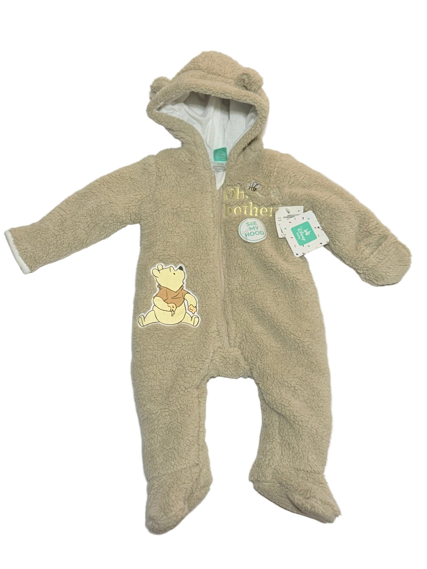 Winnie The Pooh Bunting Suit 6-9m NWT