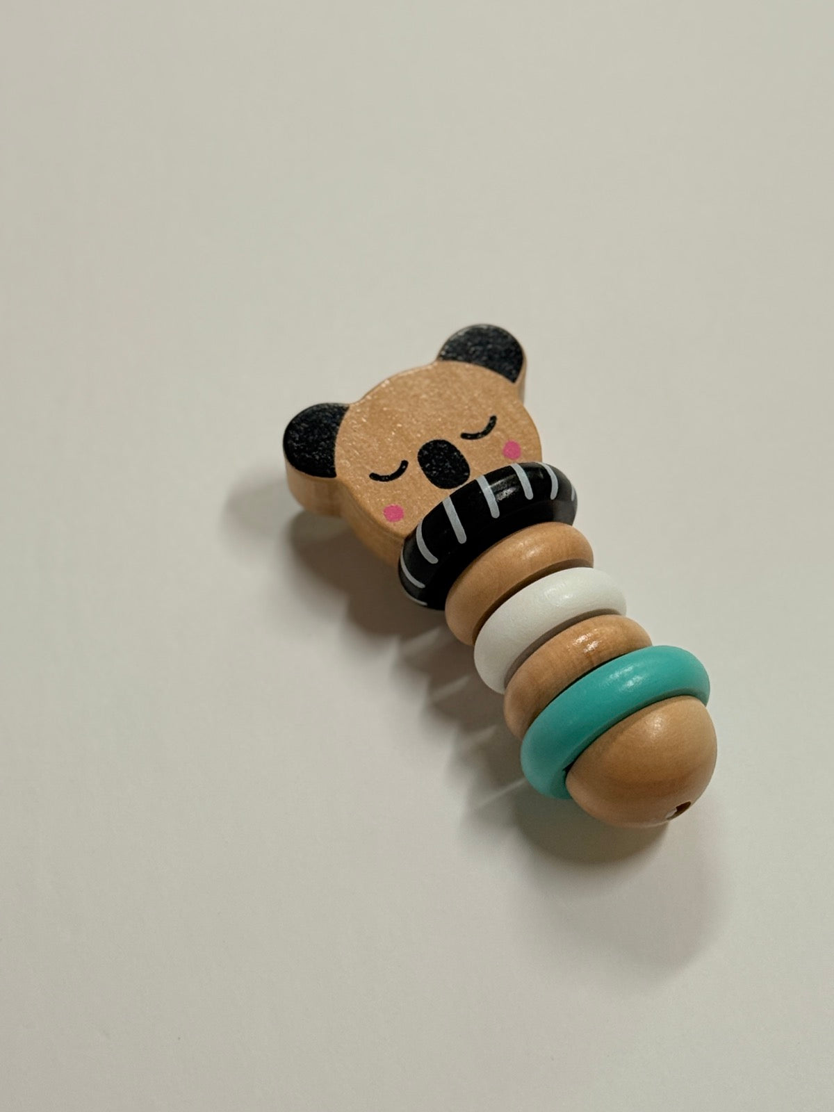 Wooden Koala Baby Rattle Stacking Toy