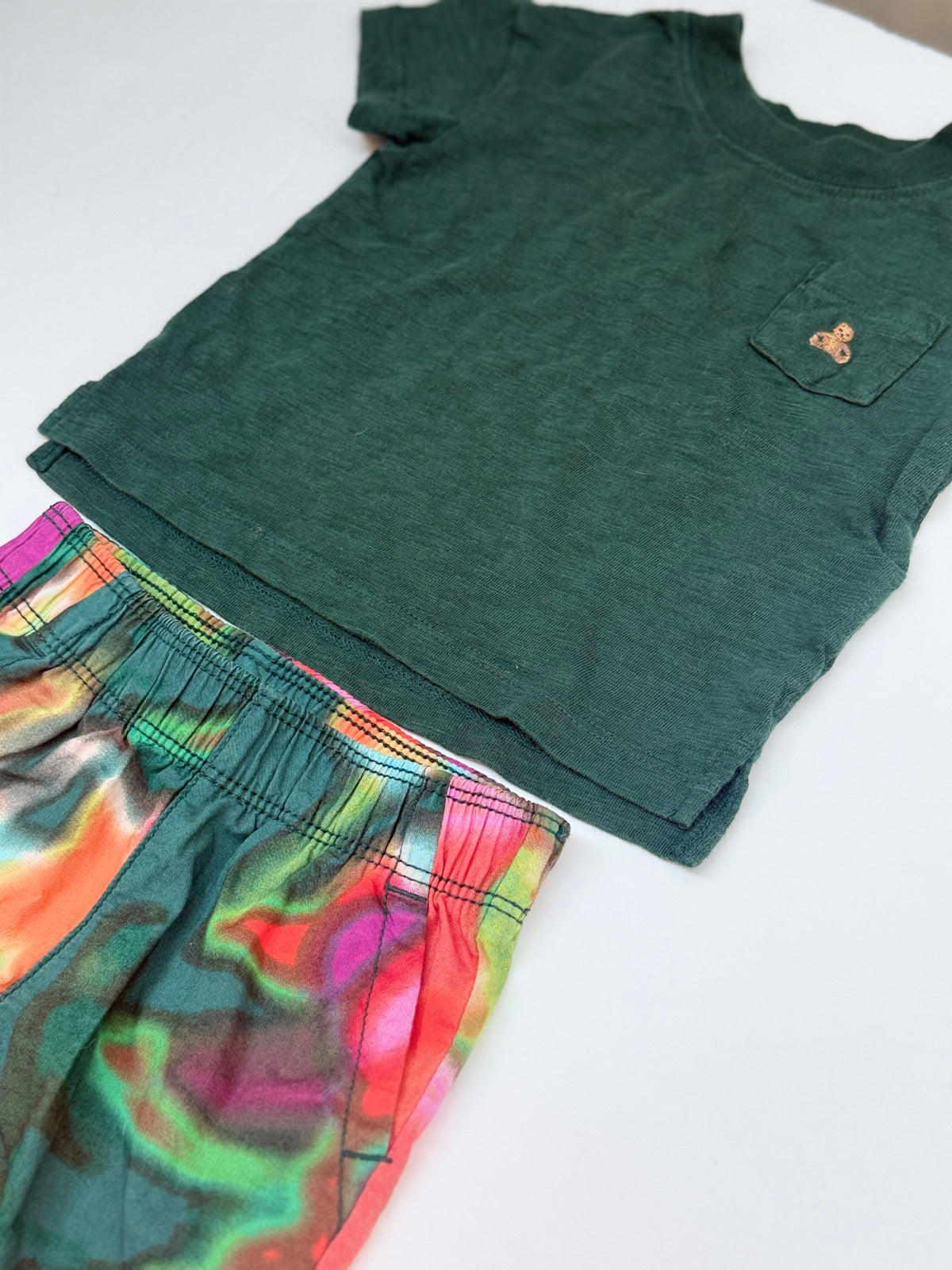 Baby Gap Green Tee & Shorts Set 6-12M