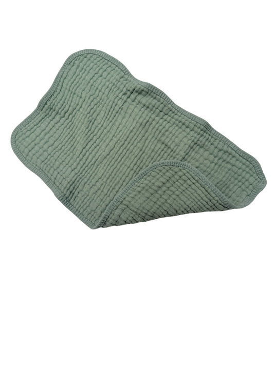 Sage Green Muslin Baby Burp Cloth