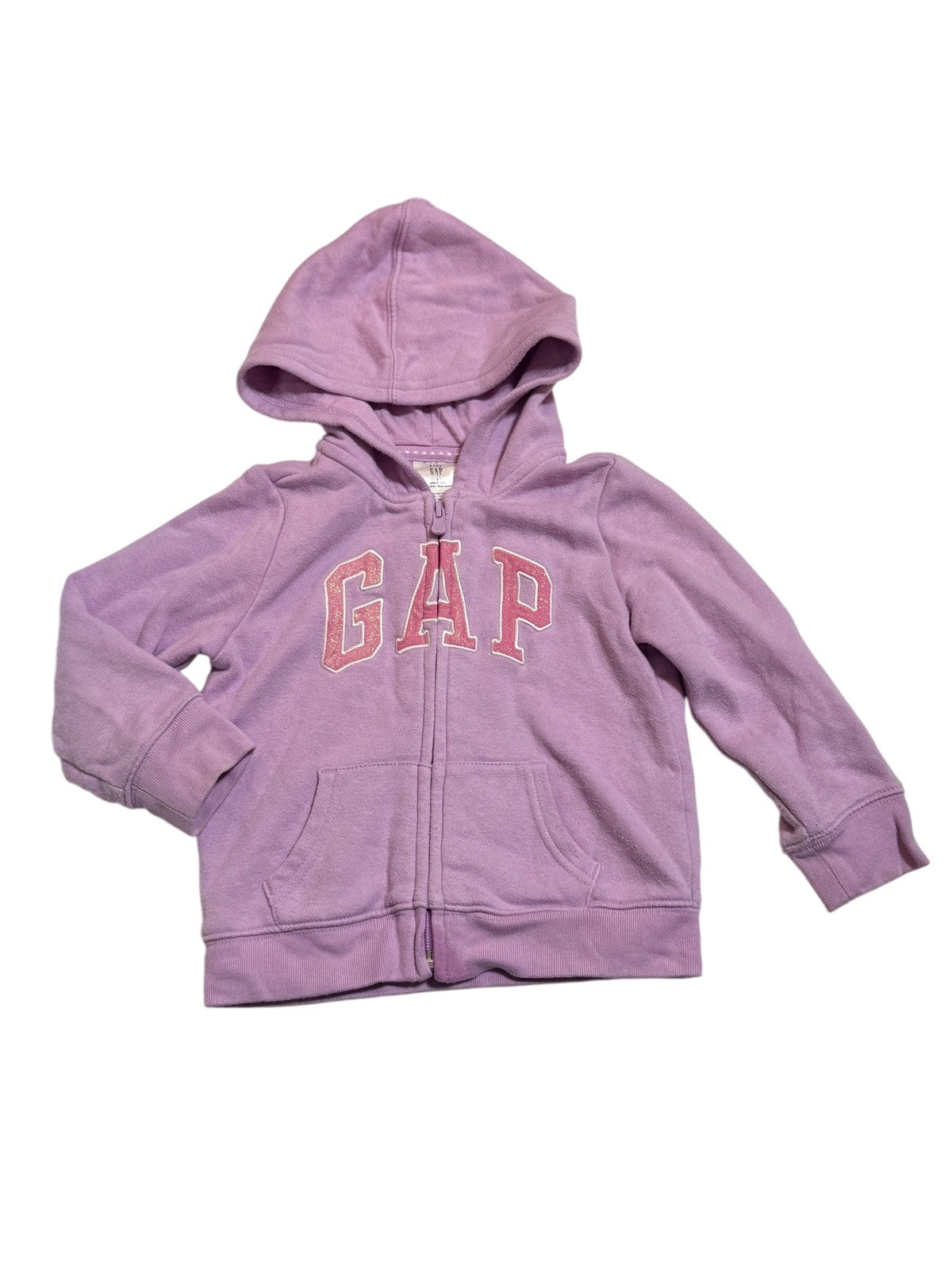 Baby Gap Purple Logo Zip Hoodie 3T