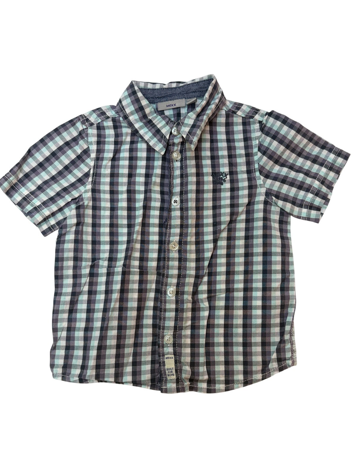 Mexx Plaid Short Sleeve Button Shirt 12-18m