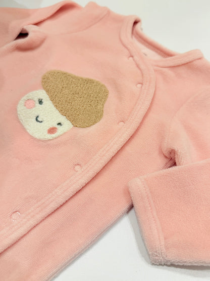 George Baby Pink Hedgehog Sleeper 3-6M