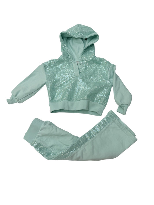 Habitual Sequin Hoodie Jogger Set Size 2T