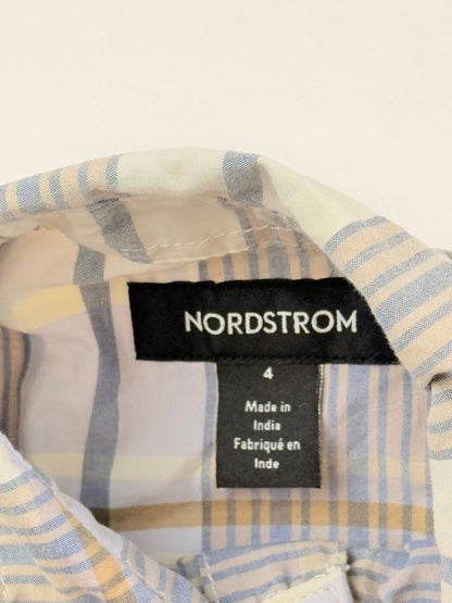 Nordstrom Plaid Button-Up Shirt Size 4