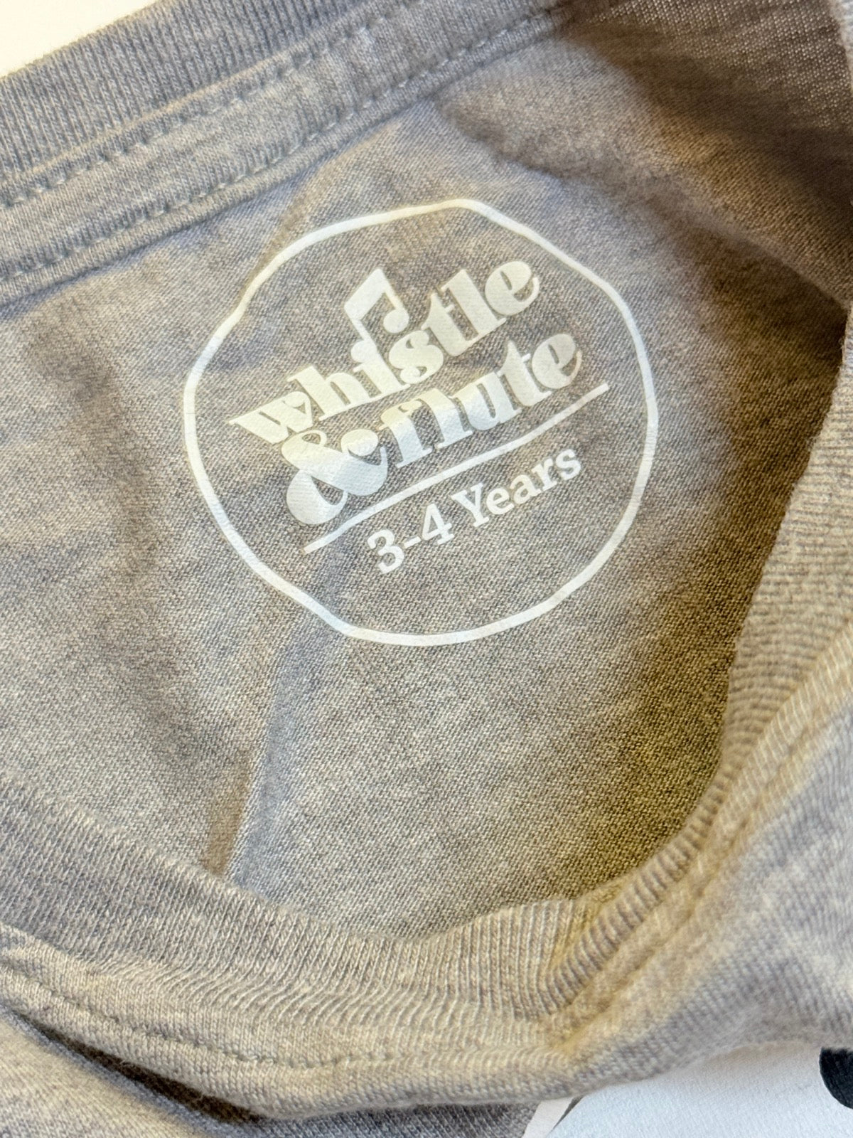 Whistle & Flute Penguin Gray T-Shirt 3-4Y