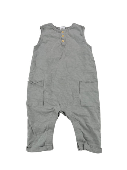 H&M Gray Organic Cotton Romper 6-9M