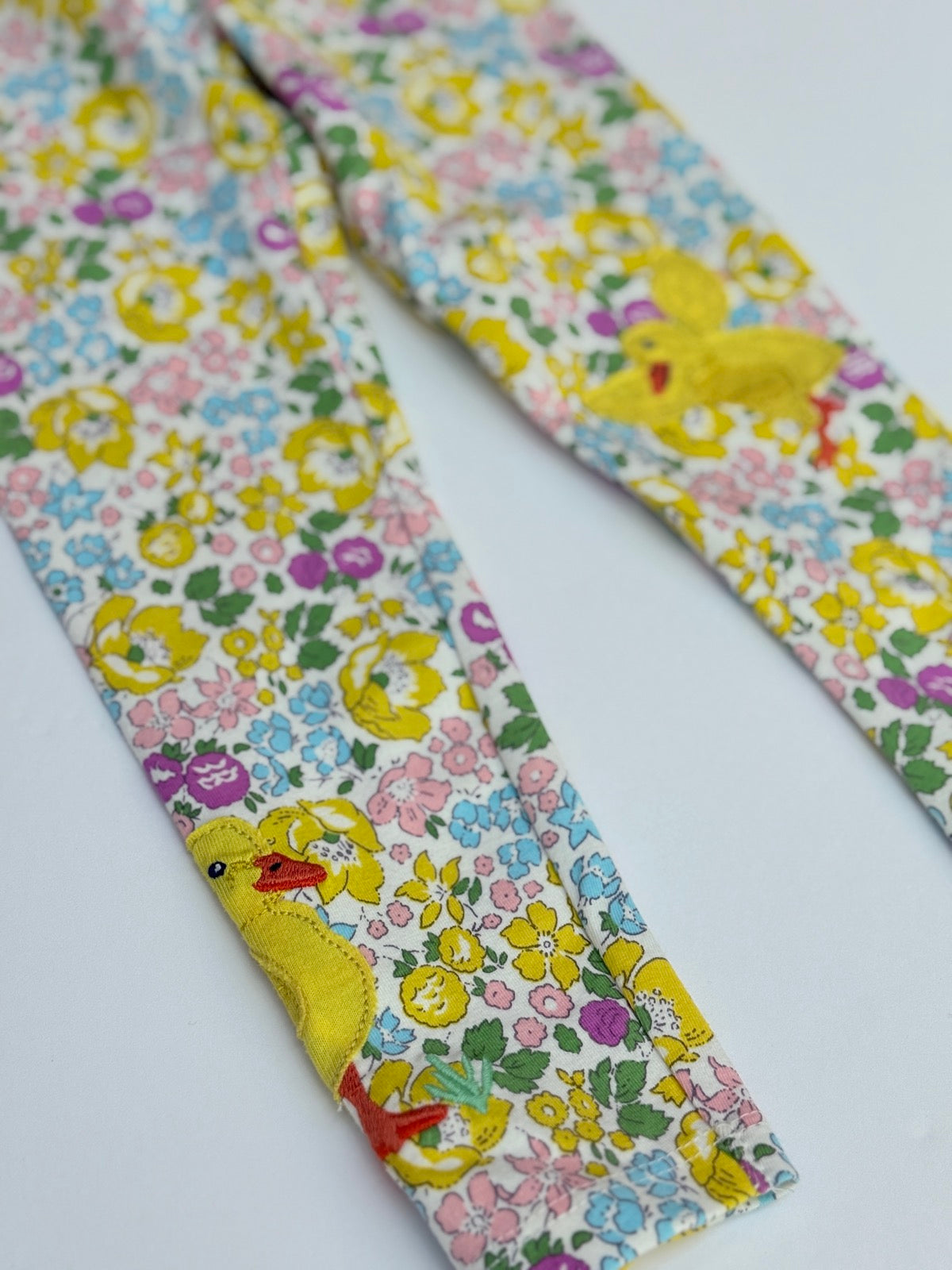 Boden Floral Duck Appliqué Leggings 3-4Y