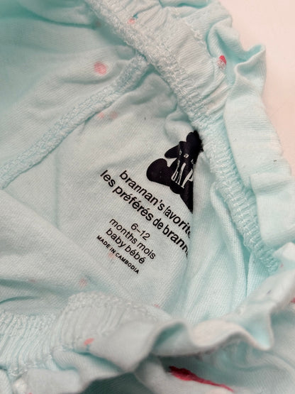 Baby Gap Mint Bunny Bodysuit & Bloomer Set 6-12m