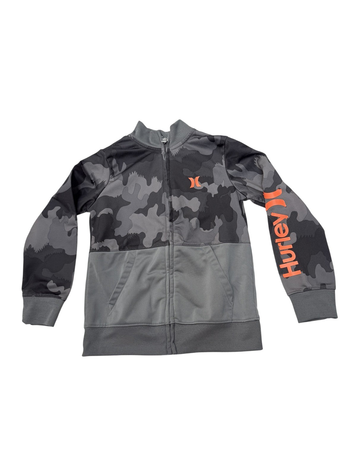 Hurley Camo Zip-Up Track Jacket Size 6