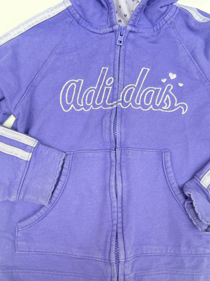 Adidas Purple Hoodie Joggers Set 4T