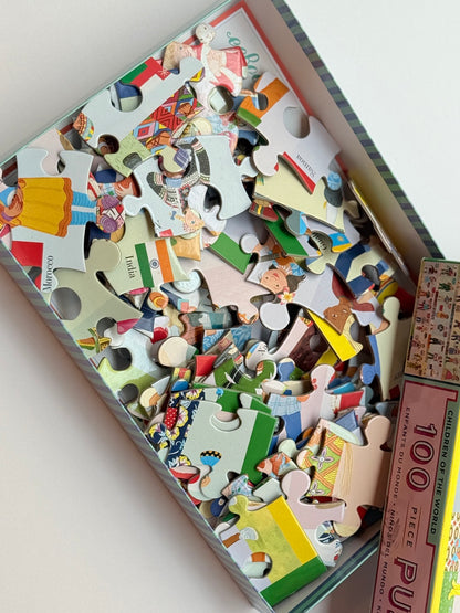eeBoo Children of the World A to Z 100 Puzzle
