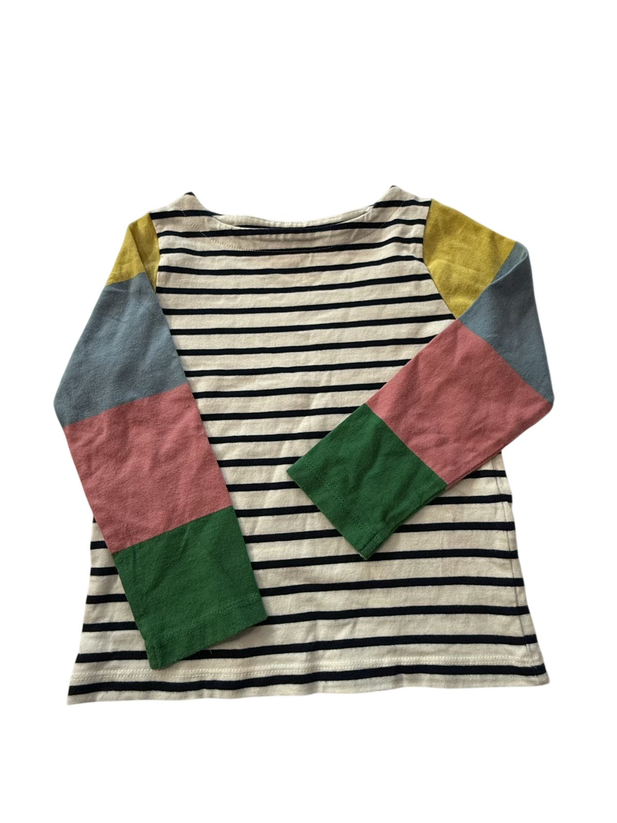 Boden Striped Colorblock Long Sleeve Top 3-4Y