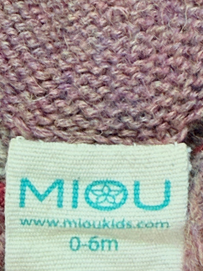 Miou Fair Isle Hooded Alpaca Sweater Dress 0-6M