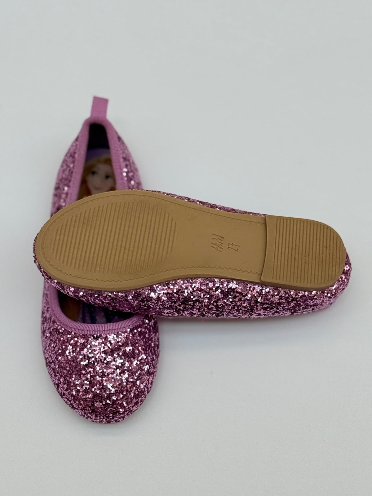 H&M Disney Rapunzel Glitter Ballet Flat 2T