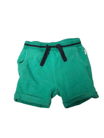 Miles Baby Green Fleece Shorts, Size 12M