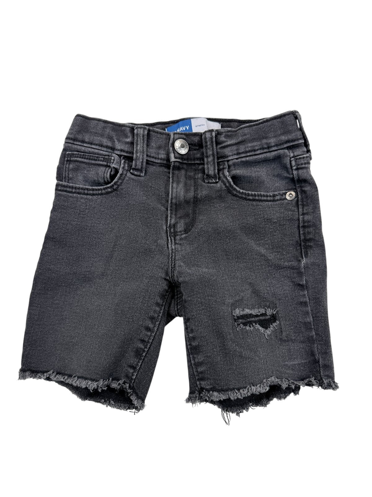 Old Navy Black Distressed Denim Shorts 4T