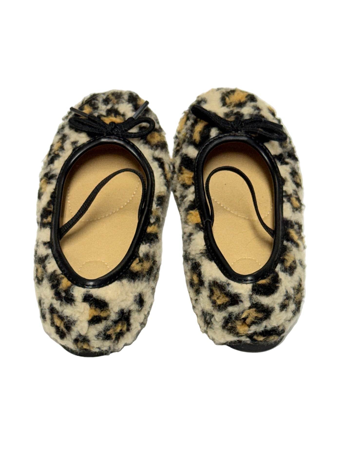 Gap Kids Leopard Fuzzy Ballet Flats, Toddler 12US