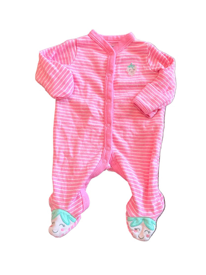 Carter's Strawberry Footed Sleeper Newborn