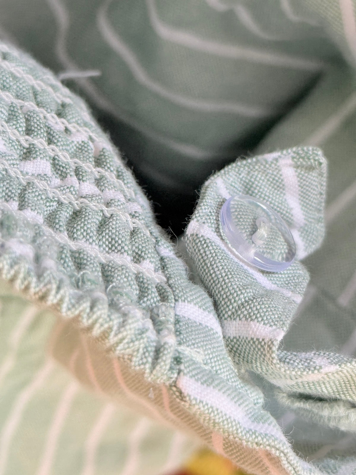 Deux par Deux Mint Striped Jumpsuit Size 8