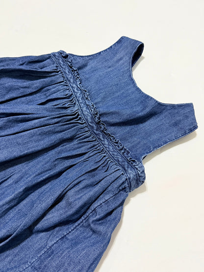 babyGap Chambray Blue Dress 12-18m