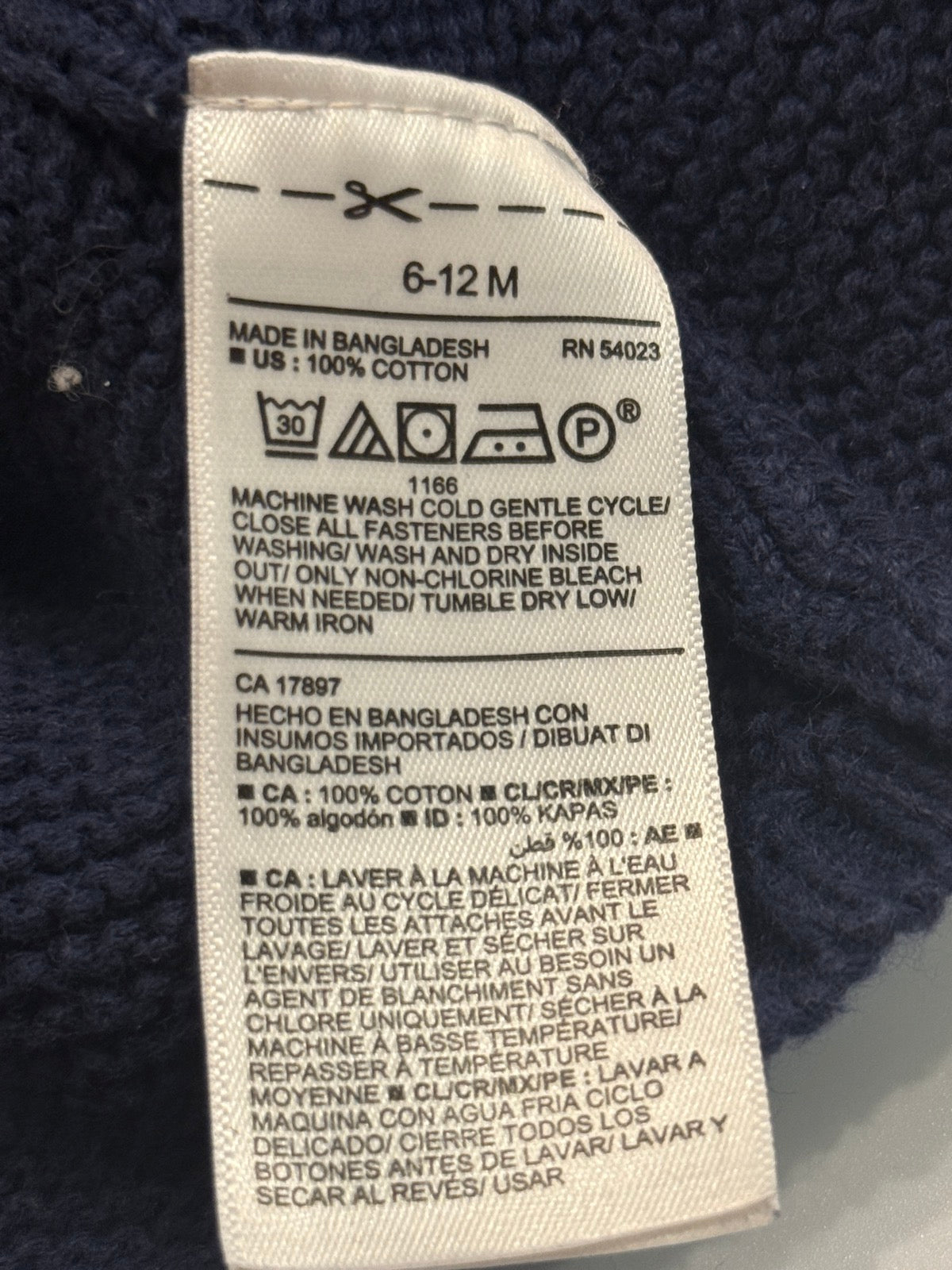 Old Navy Hooded Knit Cardigan 6-12M
