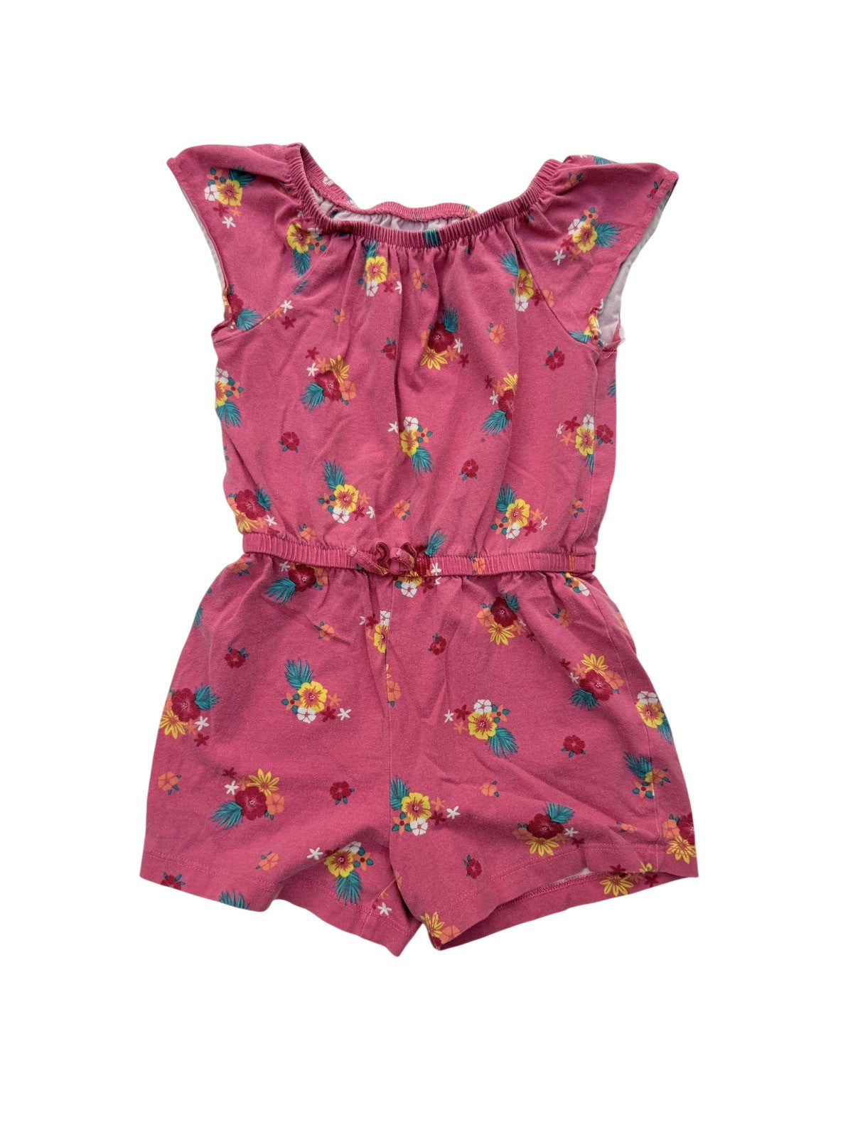 Pekkle Floral Pink Romper Size 4