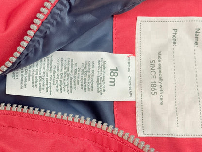 Carter's Red Hooded Bomber Jacket 18M