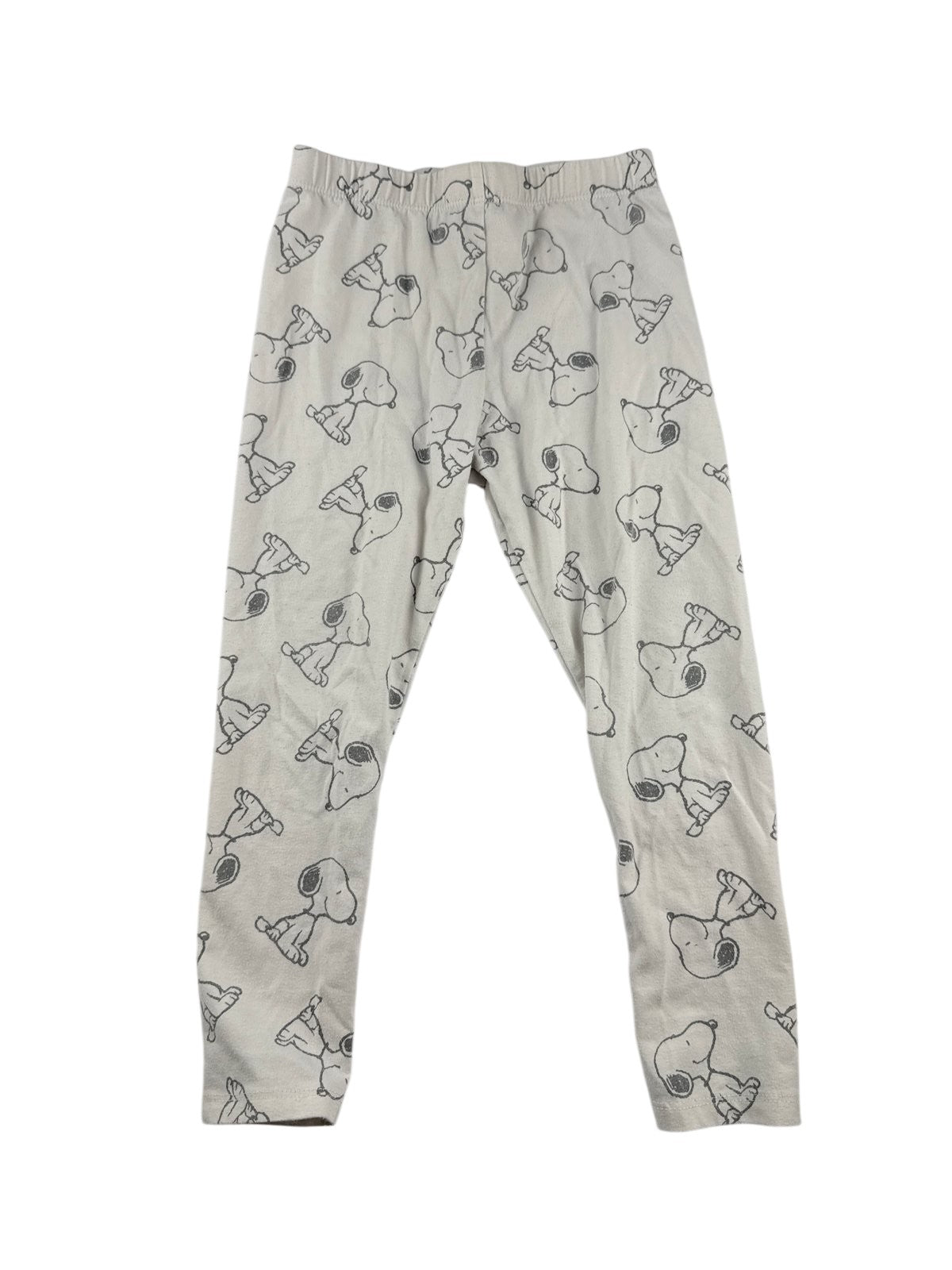 Peanuts Snoopy Print White Leggings Size 5