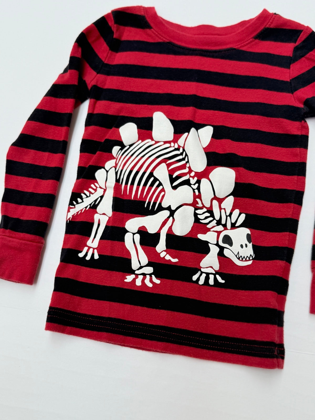 Old Navy Dinosaur Skeleton Striped Pajama 3T