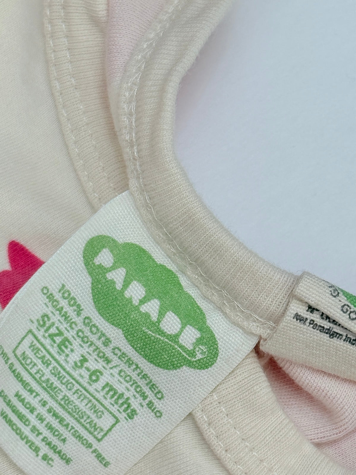 Parade Bear & Bee Organic Zip Sleeper 3-6m