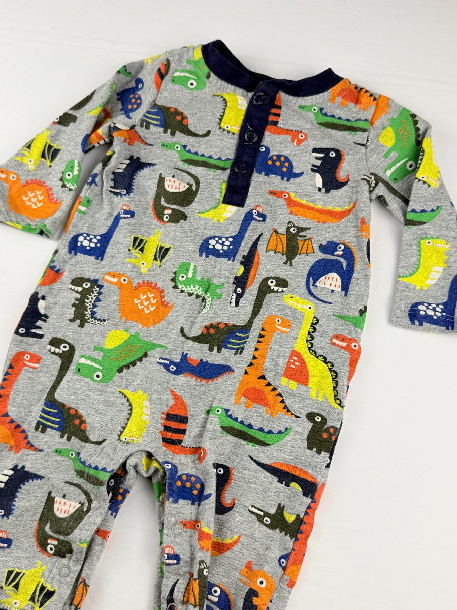 Gymboree Dinosaur Print Romper 6-12M